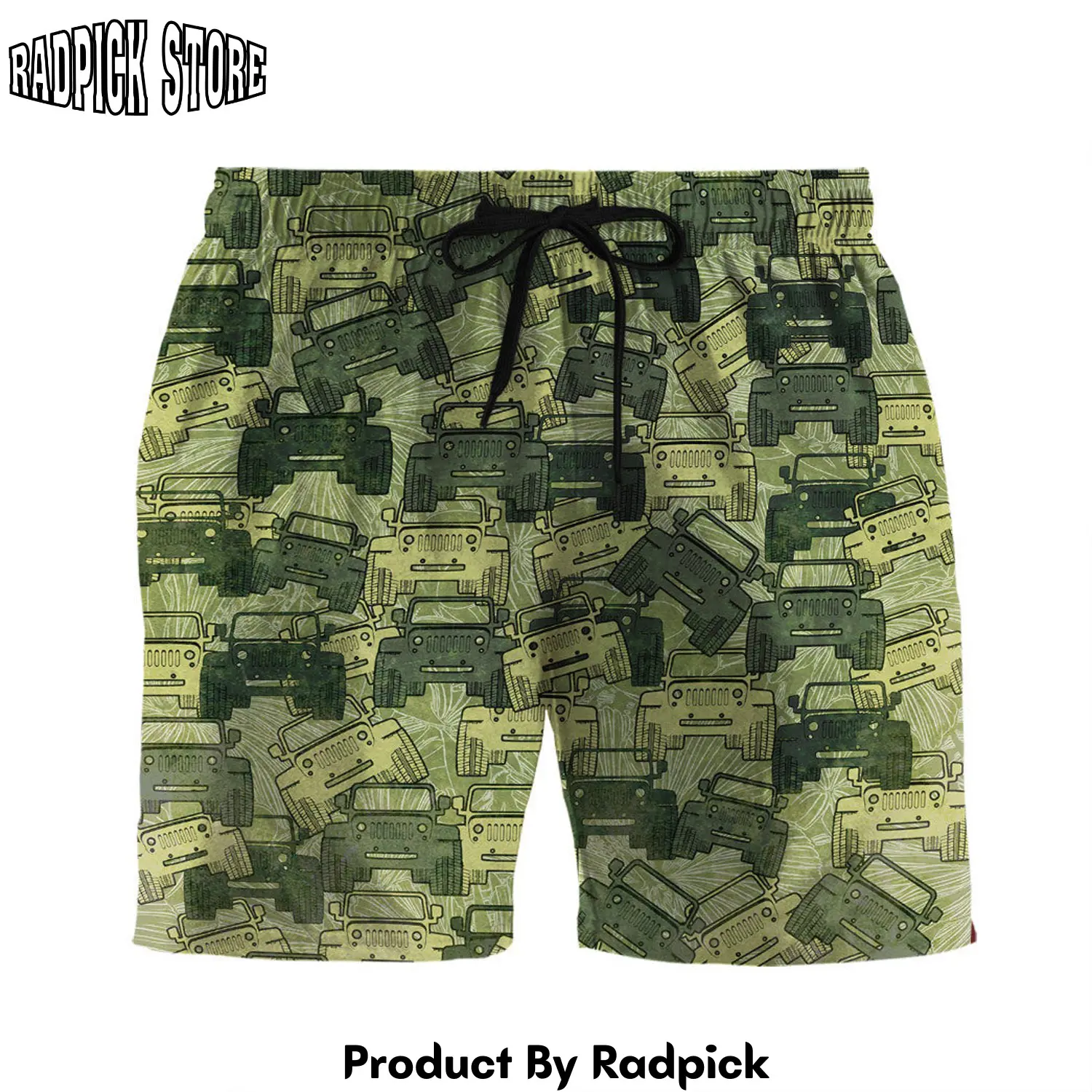 Radpick 3d jeep beach short rp631424